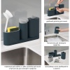 Органайзер для раковины с дозатором для мыла и бутылочкой SinkBase Plus серый - 85091 Joseph Joseph детальная картинка 