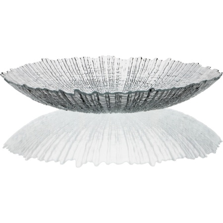 Салатник стеклянный 40.5x(h)7см Focus прозрачный детальная картинка 