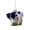 Новогоднее украшение из стекла Vondels "Корова" 7см - в подарочной коробке детальная картинка 