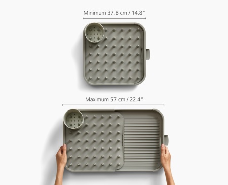 Сушилка раздвижная для посуды Duo с отделением для столовых приборов - 80071 Joseph Joseph детальная картинка 