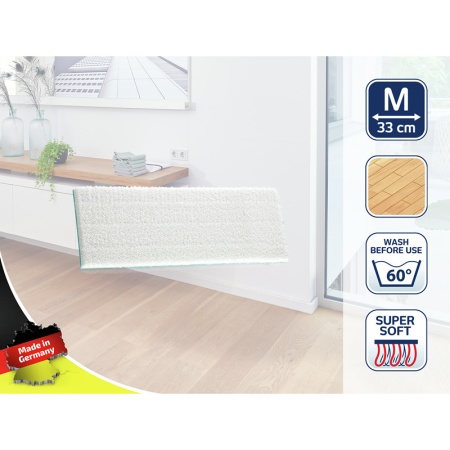 Сменная насадка для швабры Picobello M 33см super soft тряпка для деликатного пола детальная картинка 