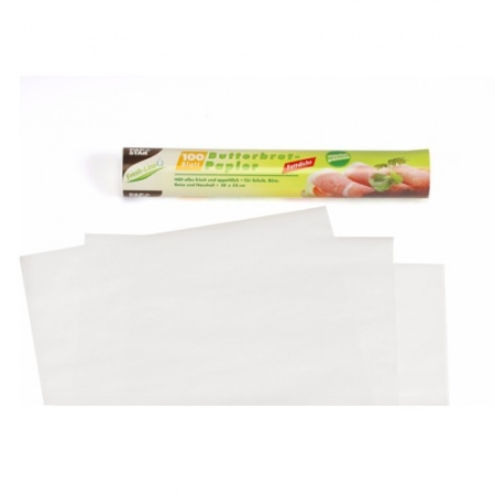Бумага пищевая бутербродная 25x30см 100шт детальная картинка 