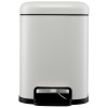 Ведро мусорное с педалью 6л светло-серое детальная картинка 