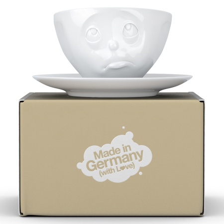 Чашка с блюдцем 200мл Tassen Oh please белая детальная картинка 