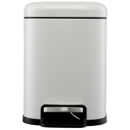 Ведро мусорное с педалью 6л светло-серое детальная картинка 