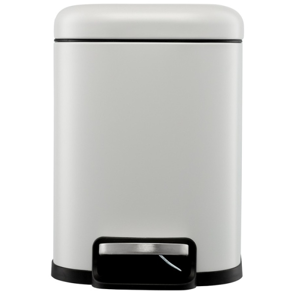 Фото Ведро мусорное с педалью 6л светло-серое
