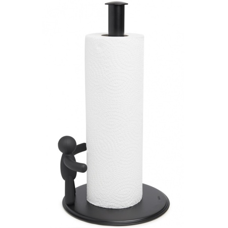 Держатель для бумажных полотенец Buddy 18x19x34см черный детальная картинка 