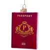Новогоднее украшение из стекла Vondels "Красный паспорт" 10.5см детальная картинка 