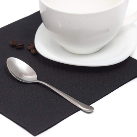 Салфетка 40x40см ROYAL Collection черная, 50шт детальная картинка 