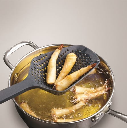 Ложка-дуршлаг Scoop Plus большая серая - 10160 Joseph Joseph детальная картинка 