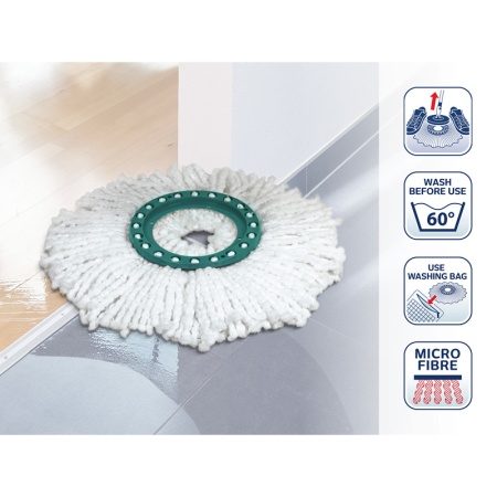 Сменная насадка для швабры Clean Twist Disc Mop Microfibre детальная картинка 