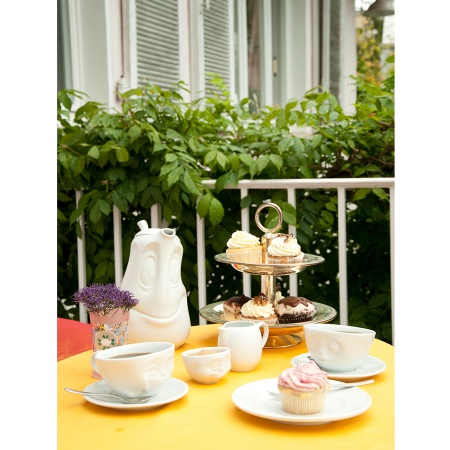 Чашка с блюдцем 200мл Tassen Grinning белая детальная картинка 