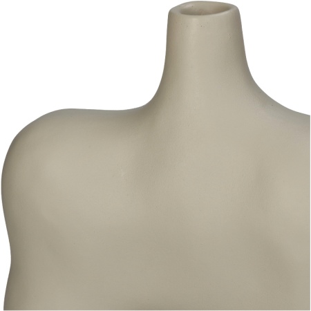 Ваза для цветов Irregular 19x8.8x29.5см слоновая кость детальная картинка 