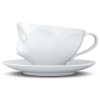 Чашка с блюдцем 200мл Tassen Kissing белая детальная картинка 