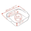 Емкость квадратная для запекания APPOLIA 36см SLATE детальная картинка 