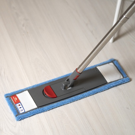 Швабра для мытья пола с телескопической ручкой 160см и насадкой детальная картинка 