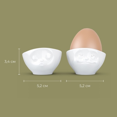 Набор подставок для яиц Tassen Kissing&Dreamy, 2шт, белый детальная картинка 