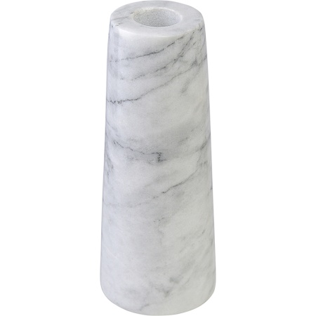 Подсвечник 15см Marm белый мрамор детальная картинка 