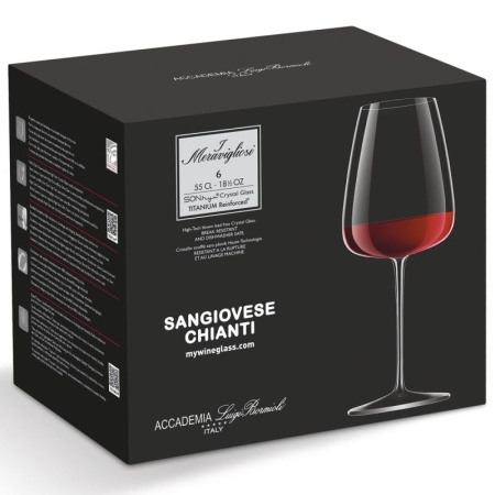 Набор бокалов 550мл I Meravigliosi Sangiovese-Chianti, 6шт детальная картинка 