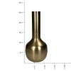 Ваза для цветов Aluminum Gold 11.5x11.5x25.5см детальная картинка 