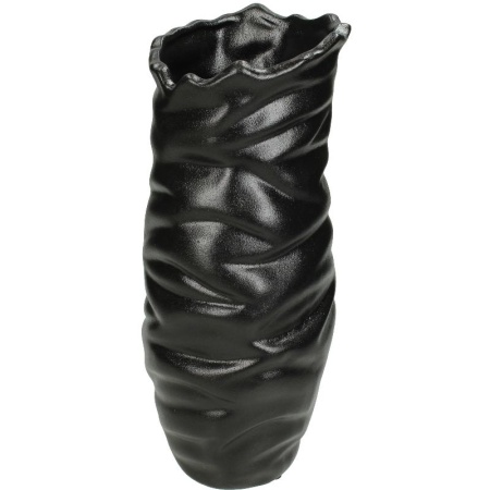 Ваза для цветов Fine 12.4x12.4x30см черная детальная картинка 