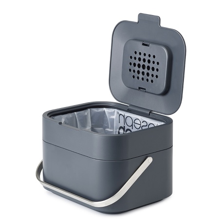 Контейнер для пищевых отходов Stack 4 серый - 30016 Joseph Joseph детальная картинка 