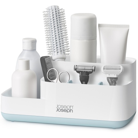 Органайзер для ванной комнаты EasyStore бело-голубой - 70504 Joseph Joseph детальная картинка 