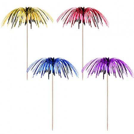 Деко-пика ФЕЙЕРВЕРК 24см 10шт детальная картинка 