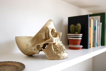 Органайзер для мелочей Skull золотой детальная картинка 