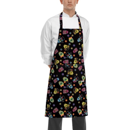 Фартук с нагрудником и карманом - цвет mexico - 100% хлопок - 190г/м2 детальная картинка 