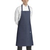 Фартук с нагрудником и карманом - цвет jeans - 60% хлопок, 40% полиэстер - 210г/м2 детальная картинка 