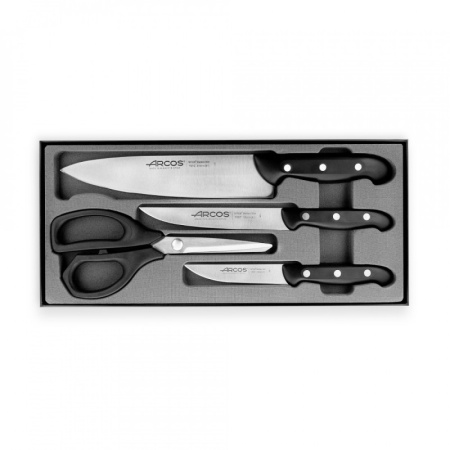 Набор кухонных ножей MAITRE - 3шт с ножницами в футляре детальная картинка 