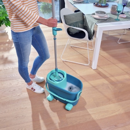 Комплект для мытья пола Clean Twist M Ergo mobile: швабра 33см, ведро 6л с отжимом детальная картинка 