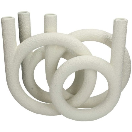 Подсвечник 38x14.6x30.2см белый детальная картинка 