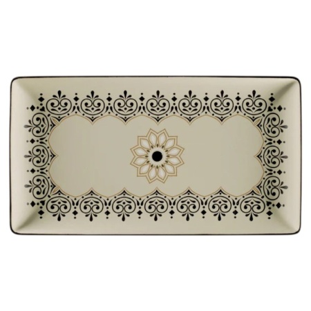 Тарелка прямоугольная 33.8x18.3см ARGILA Cartagena детальная картинка 