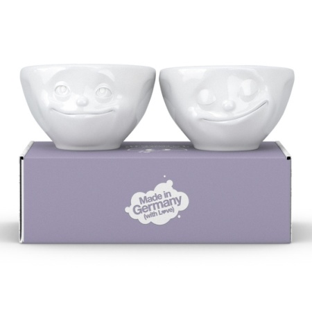 Набор чаш 100мл Tassen Dreamy & Happy белый, 2шт детальная картинка 