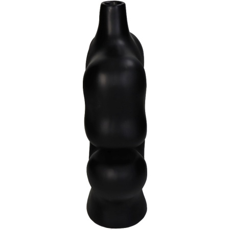 Ваза для цветов Irregular 19x8.8x29.5см черная детальная картинка 