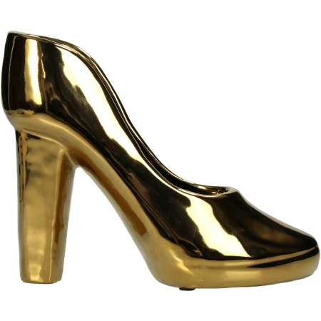 Кашпо "Золотая туфля" 21x9x17см детальная картинка 