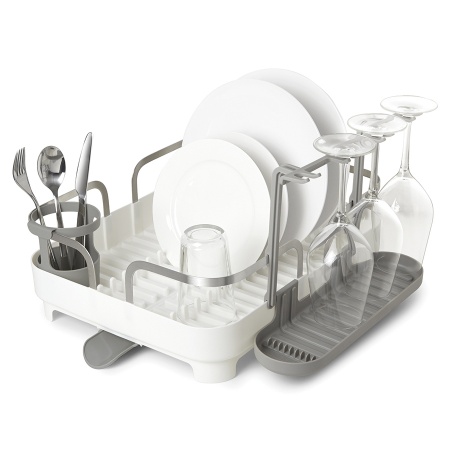 Сушилка для посуды Holster 42x34см белая детальная картинка 