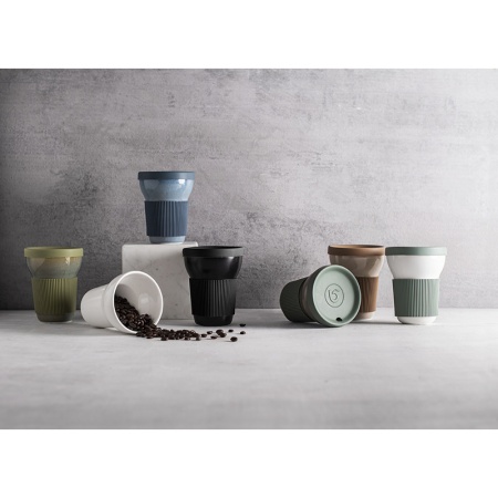 Кружка 350мл с силиконовой крышкой и ручкой Gloire Softline детальная картинка 