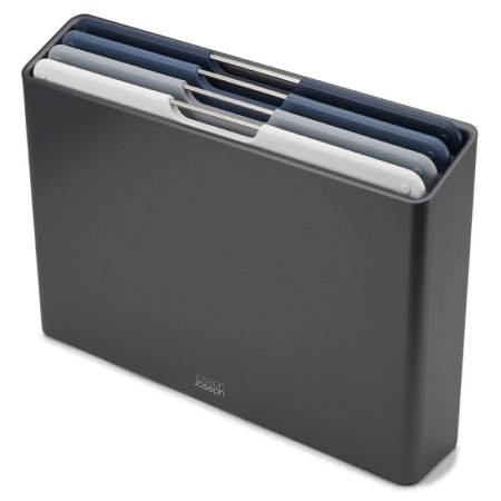 Набор разделочных досок 34x24см Folio Large графит, 4шт - 60184 Joseph Joseph детальная картинка 