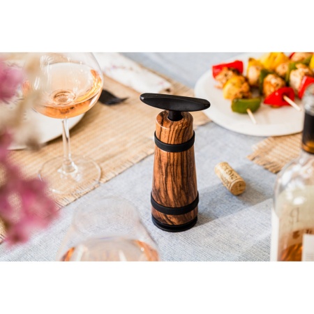 Штопор деревянный BARREL Walnut детальная картинка 