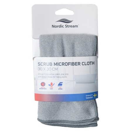 Тряпка из микрофибры двусторонняя 30x30см детальная картинка 