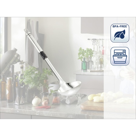 Половник кухонный большой PROLINE детальная картинка 