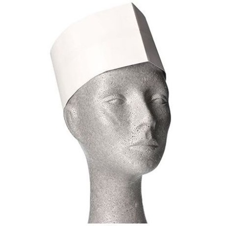 Одноразовая шапочка повара - размер 55-62 WORK-INN белая, 25шт детальная картинка 