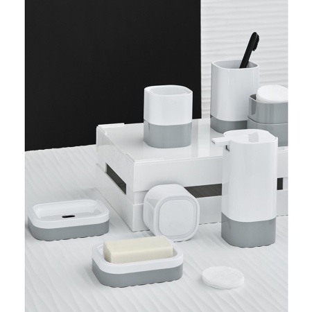 Мыльница Tyer белая/серая детальная картинка 