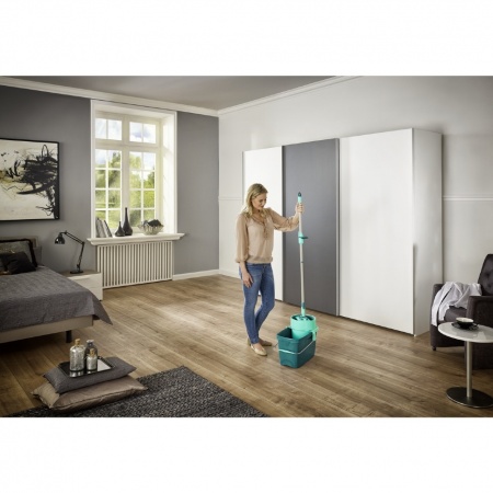 Комплект для уборки Clean Twist М ведро 20л с отжимом и швабра 33см детальная картинка 