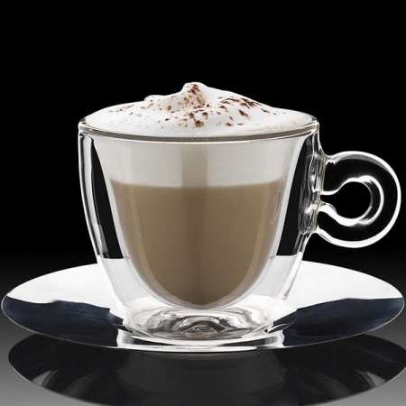 Набор чашек с блюдцами 165мл Thermic Glass Cappuccino, 2шт детальная картинка 