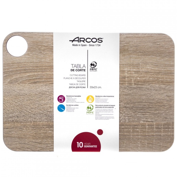 Фото Доска разделочная 33x23см NATURAL Arcos