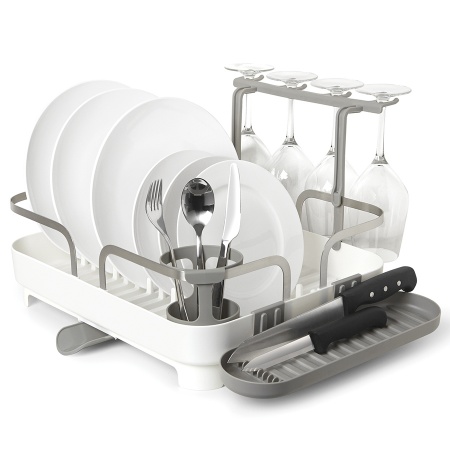 Сушилка для посуды Holster 42x34см белая детальная картинка 